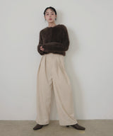 ベロアタックワイドパンツ