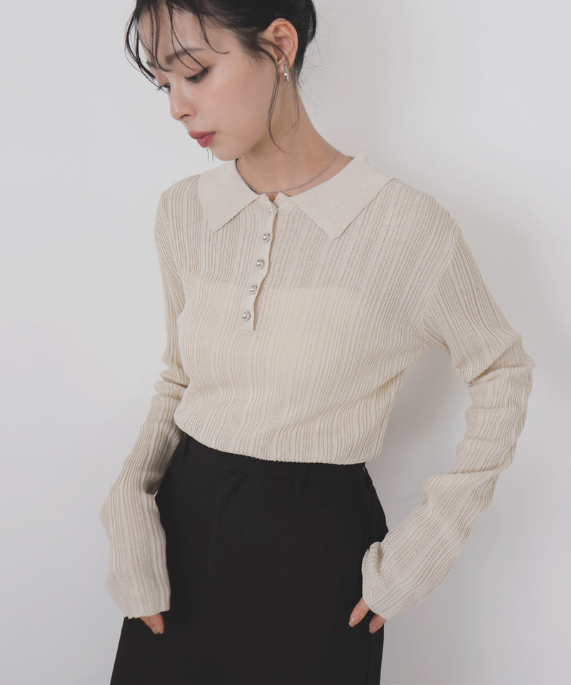 メタルボタンポロニット – LIAN