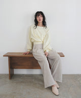 サマーツイードタックパンツ
