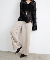 サテンイージーパンツ