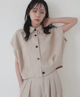 フレンチスリーブボックスシャツ