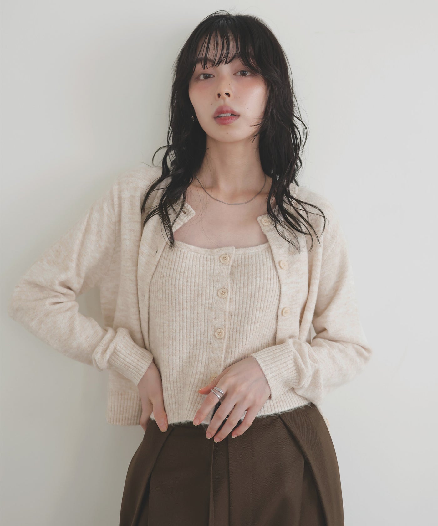 11月上旬予約商品】ビスチェセットニットカーディガン – LIAN