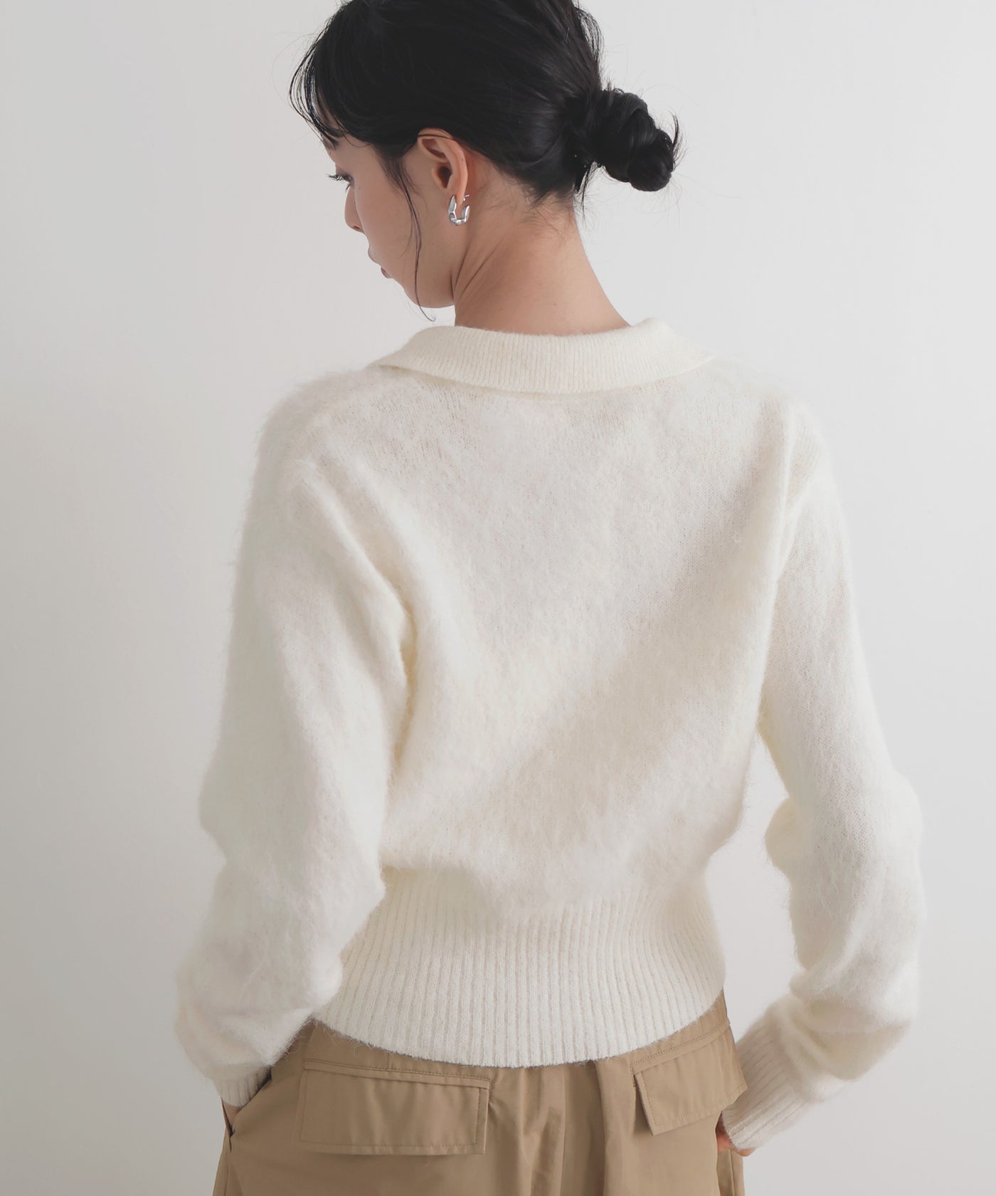 シャギーポロニットカーディガン – LIAN