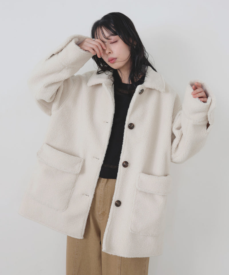 ボアムートンステンカラーコート