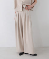ツータックドレープワイドパンツ
