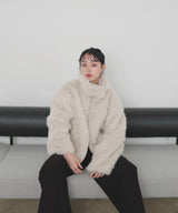 フェイクファースタンドブルゾン