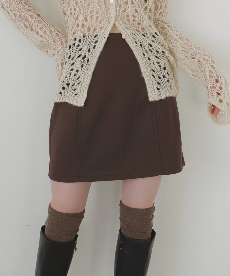 ウールライクミニスカート
