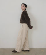 ベロアタックワイドパンツ
