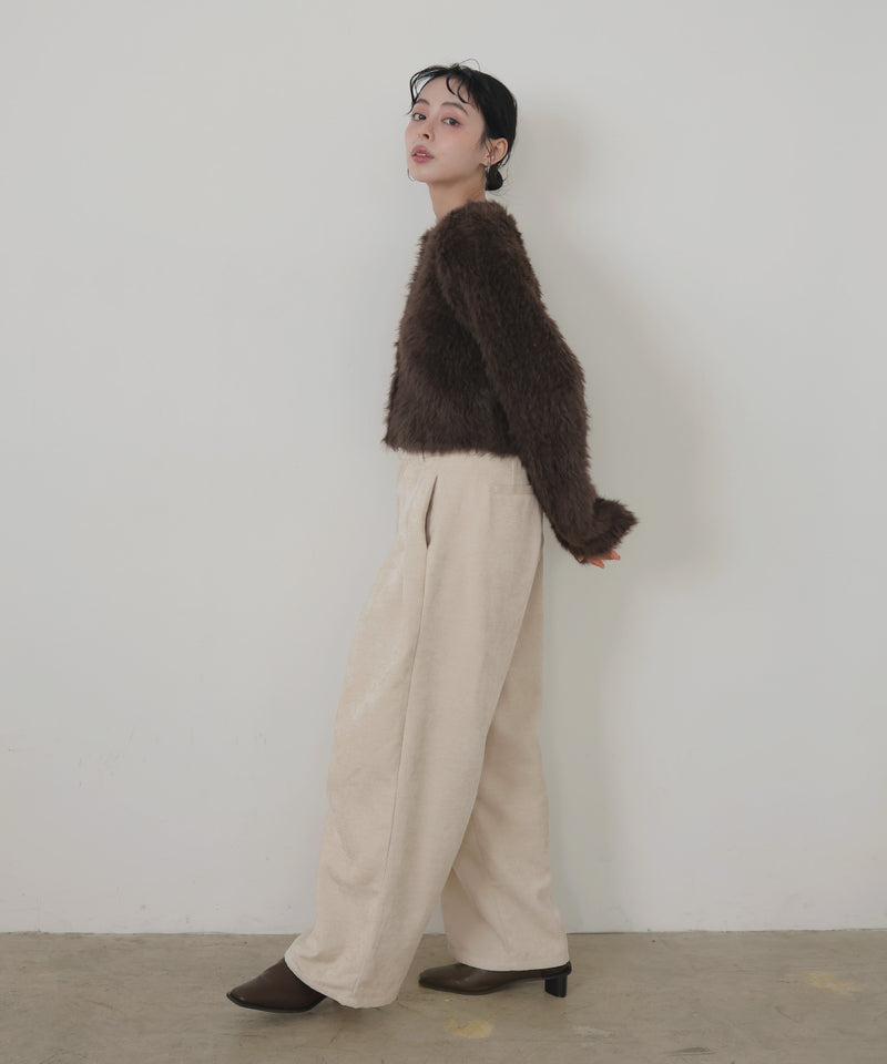 ベロアタックワイドパンツ