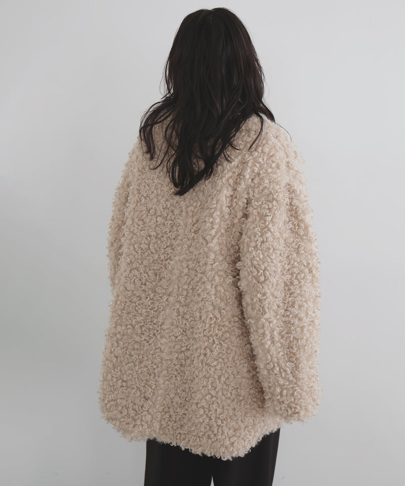 プードルファーテーラードコート