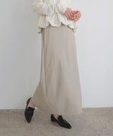 ウォッシャブルフェイクレザーナロースカート