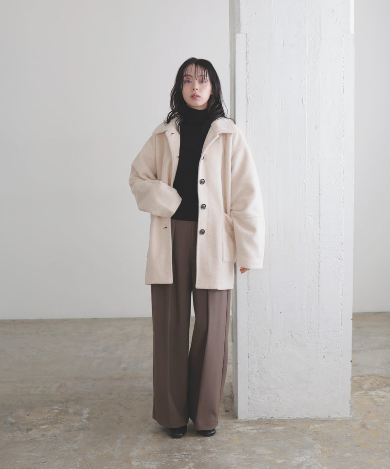 【11月下旬予約商品】ストールセットウールライクコート