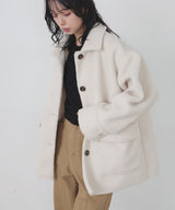 8/7発売【10月中旬予約商品】ボアムートンステンカラーコート