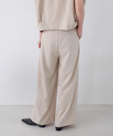 ツータックドレープワイドパンツ