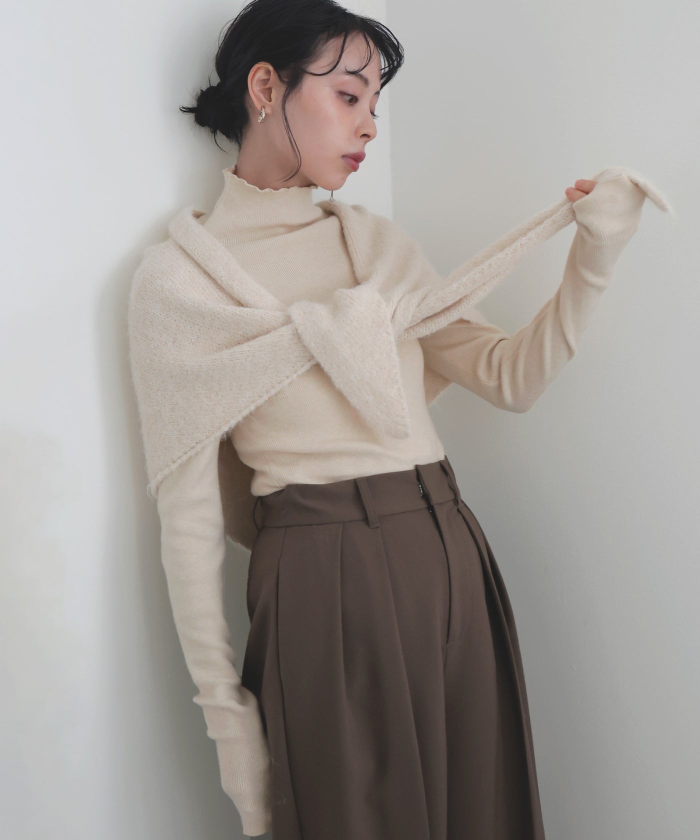 トライアングルマルチニットストール – LIAN