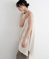 サテンアシメブラウス