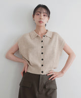 フレンチスリーブコクーンポロベスト