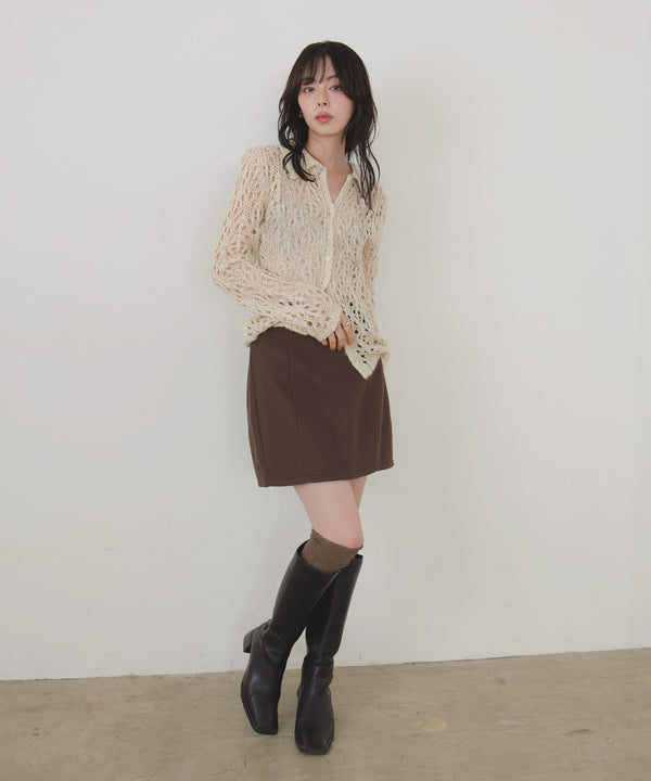 ウールライクミニスカート