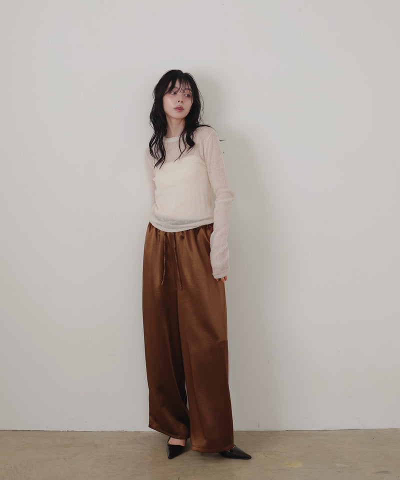 ウールモヘアシアーニット