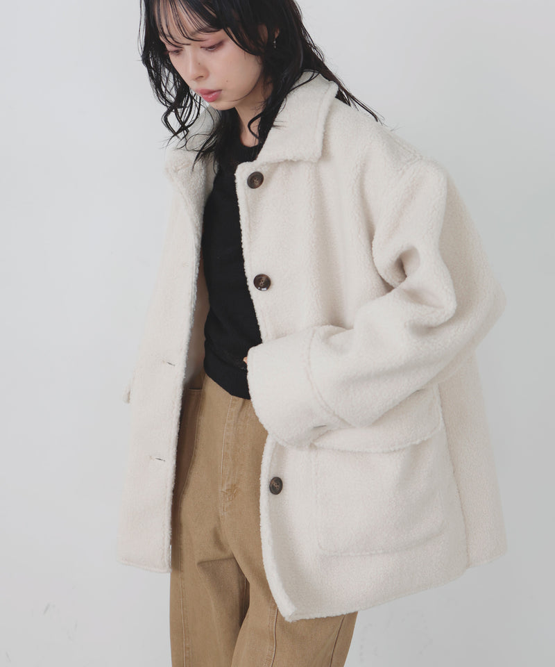 ボアムートンステンカラーコート