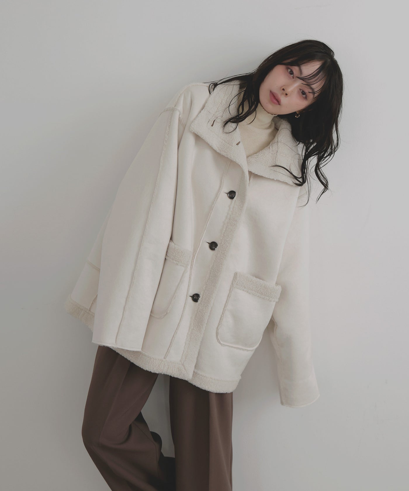 ムートンボアミドルコート – LIAN