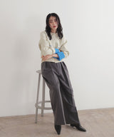 【1月中旬予約商品】バイカラーニットカーディガン