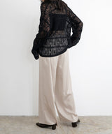 サテンイージーパンツ