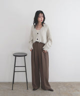 ダメージVネックカーディガン