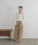 シャギーポロニットカーディガン