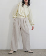 サマーツイードタックパンツ