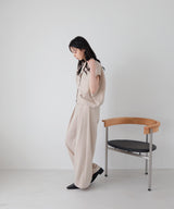 ツータックドレープワイドパンツ