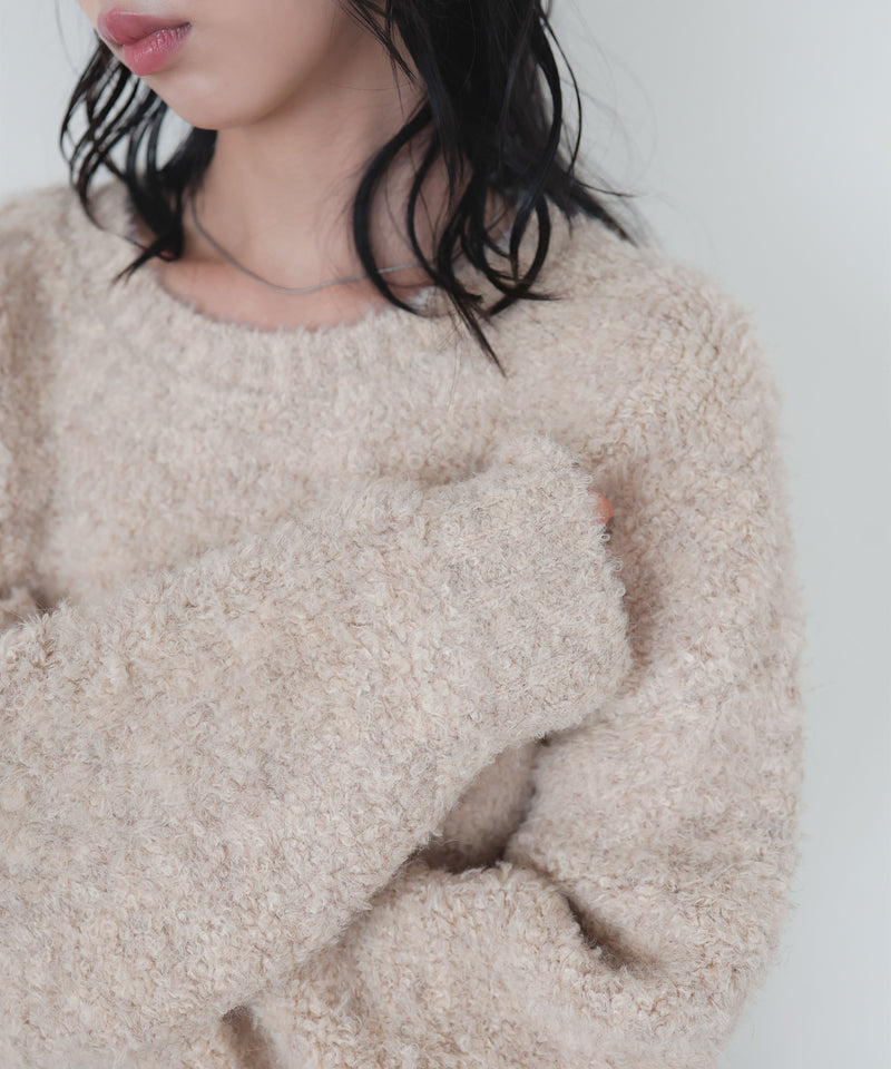 【10月下旬予約商品】　【ayu×LIAN】ボリュームミックスニット