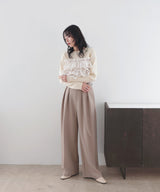 【12月上旬予約商品】フリルビスチェニットプルオーバー