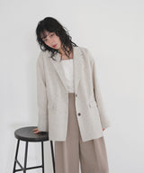 サマーツイードテーラードジャケット