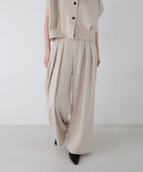 ツータックドレープワイドパンツ