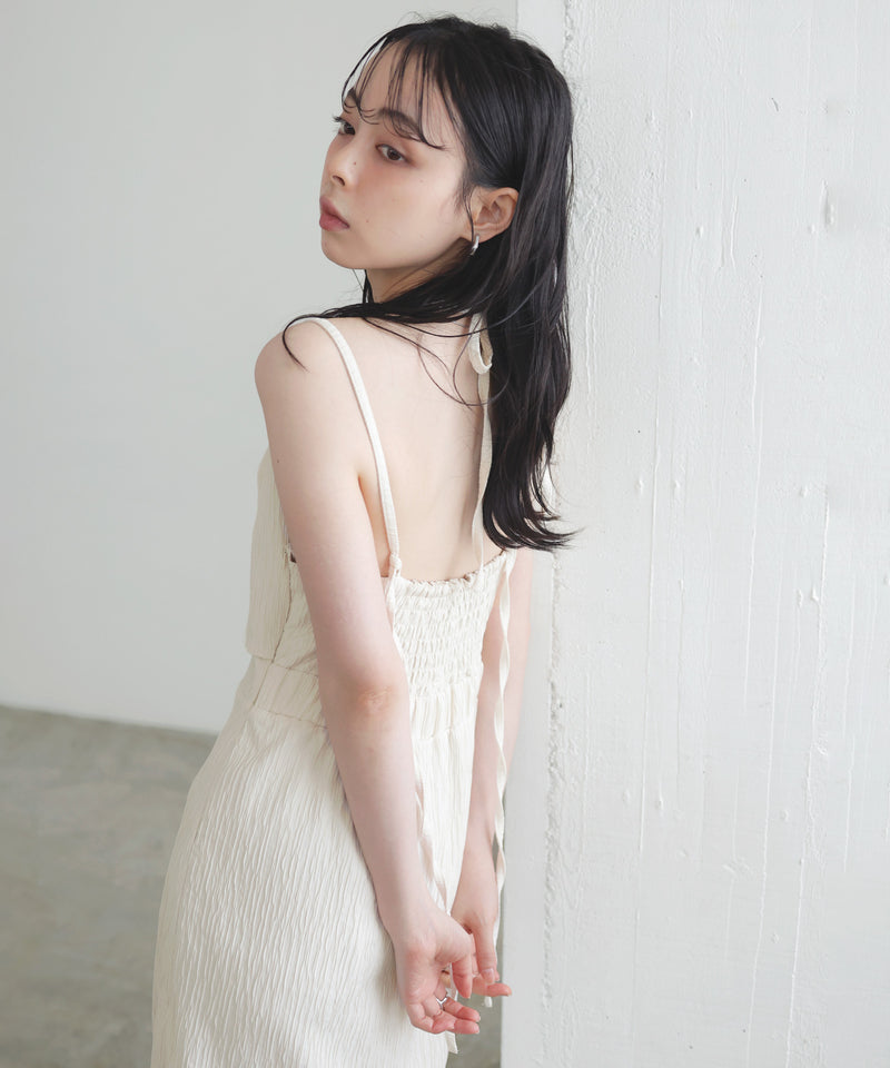 ビスチェレイヤードキャミワンピース　