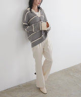 【12月中旬予約商品】センタータックフレアパンツ