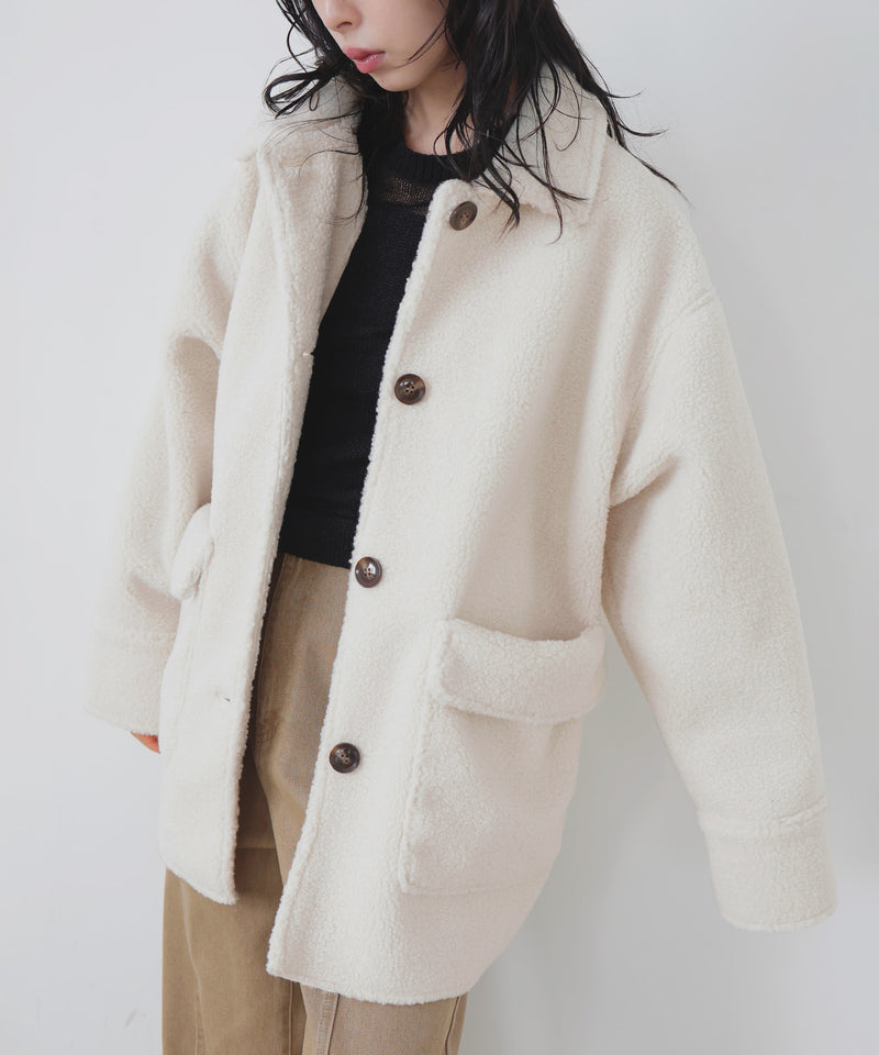 ボアムートンステンカラーコート