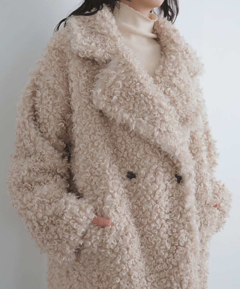 プードルファーテーラードコート