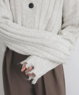 ダメージVネックカーディガン