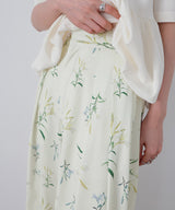 フラワープリントワイドパンツ