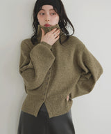 【10月下旬予約商品】ボタンデザイン2WAYネックニット