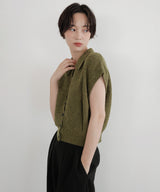 フレンチスリーブコクーンポロベスト