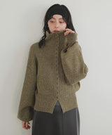 【10月下旬予約商品】ボタンデザイン2WAYネックニット