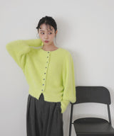 シャギーボリュームスリーブカーディガン