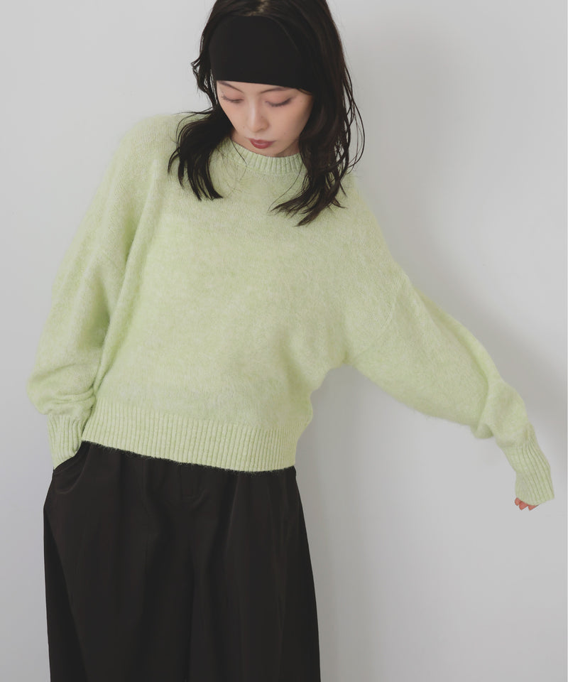 モヘアシャギーニットプルオーバー