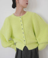 シャギーボリュームスリーブカーディガン