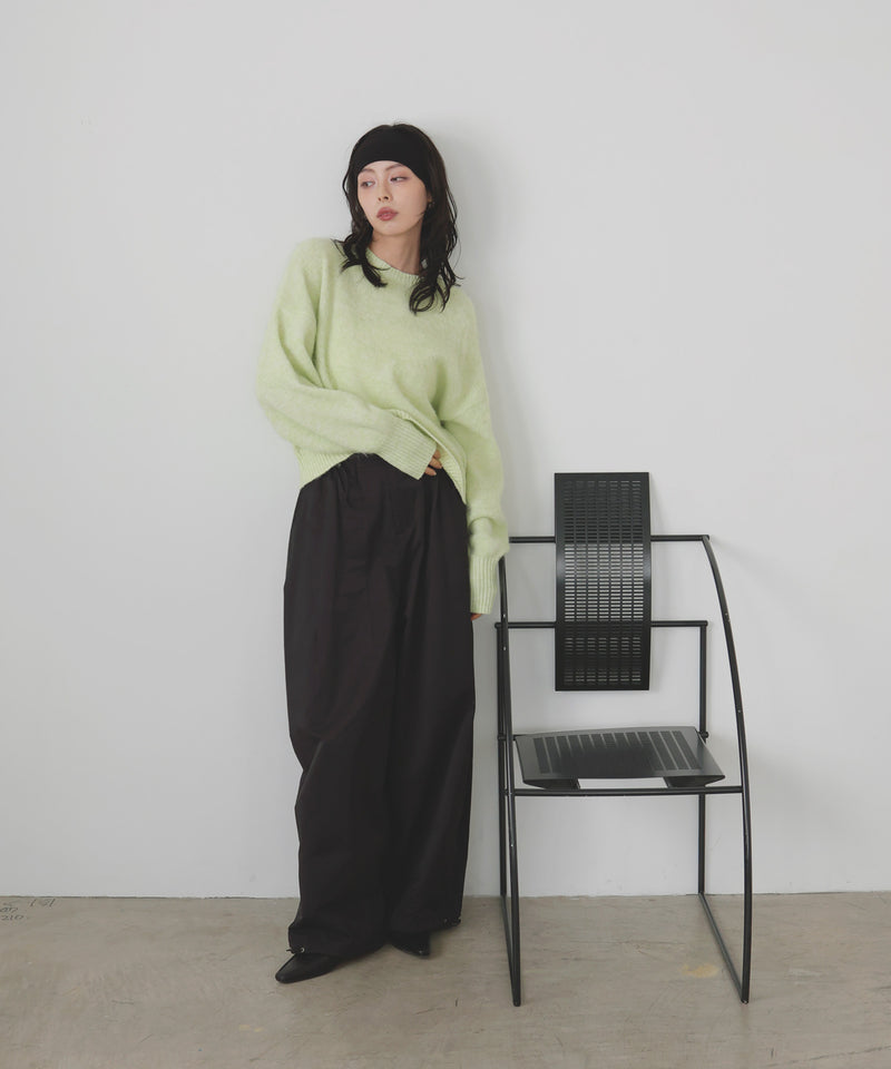 モヘアシャギーニットプルオーバー