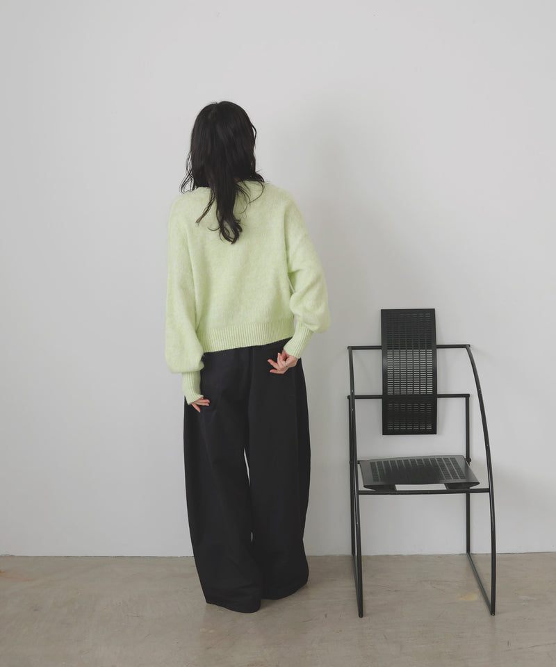 モヘアシャギーニットプルオーバー