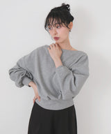 オフショルスウェットプルオーバー